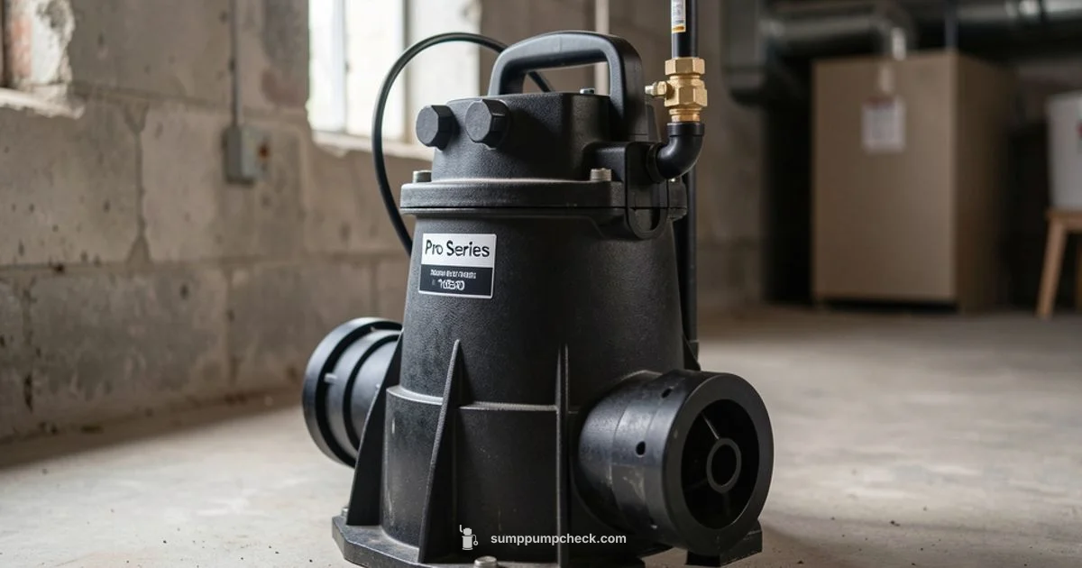 Pro Series 1850 Setup - Sump Pump Check