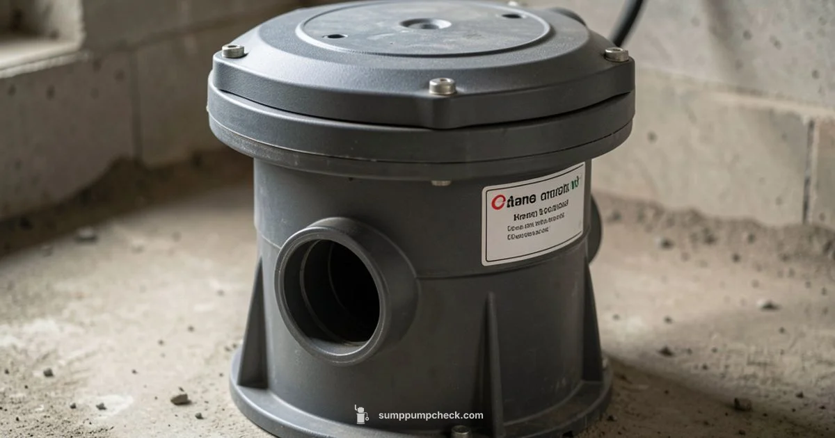 Seal Sump Cover - Sump Pump Check