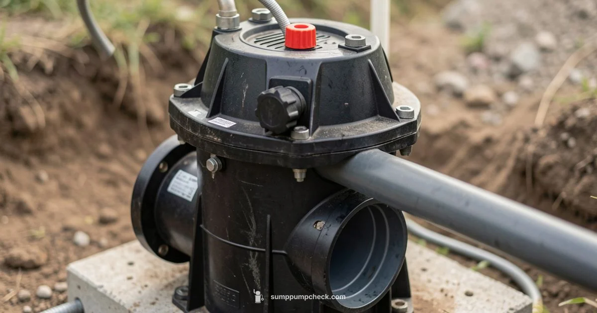 Discharge Pipe Connection - Sump Pump Check