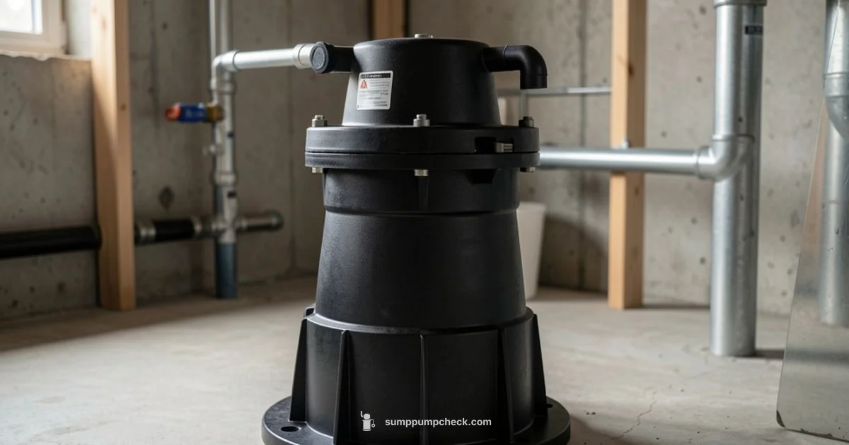 Safe Discharge Setup - Sump Pump Check