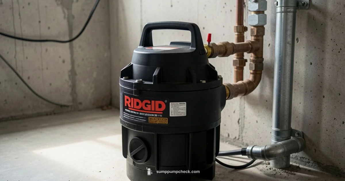 Ridgid Smart Sump Pump - Sump Pump Check