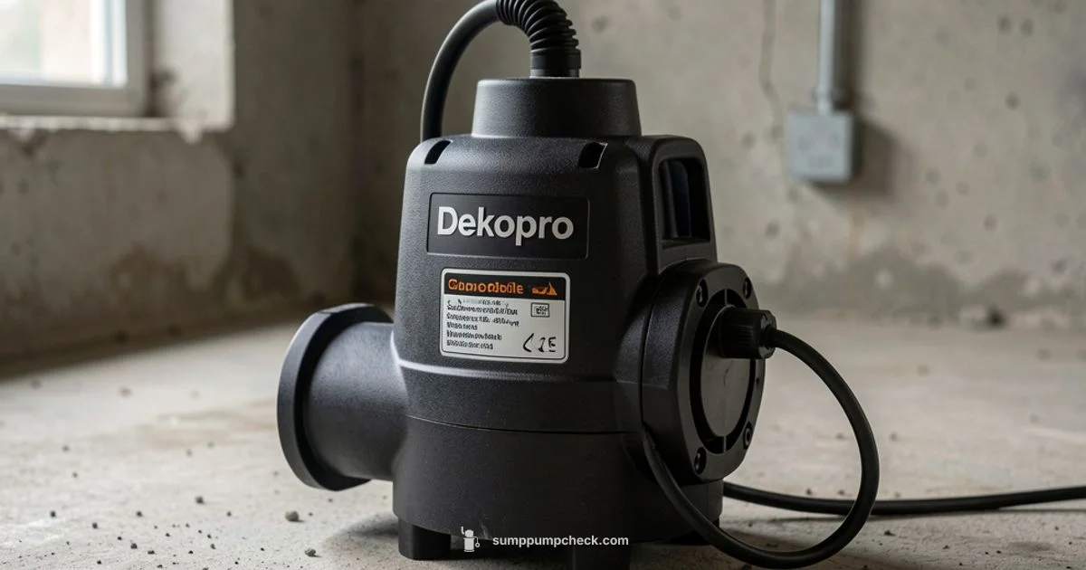 Dekopro Submersible - Sump Pump Check