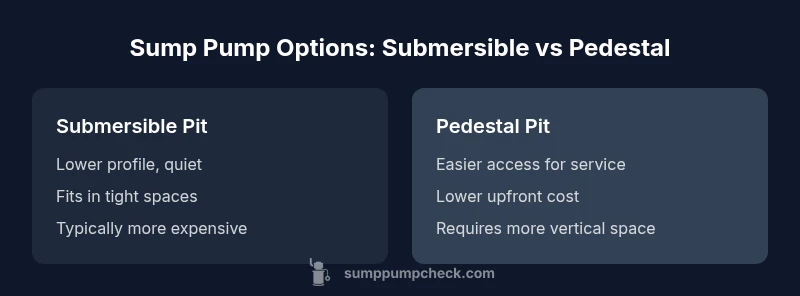 Comparison of submersible and pedestal sump pumps