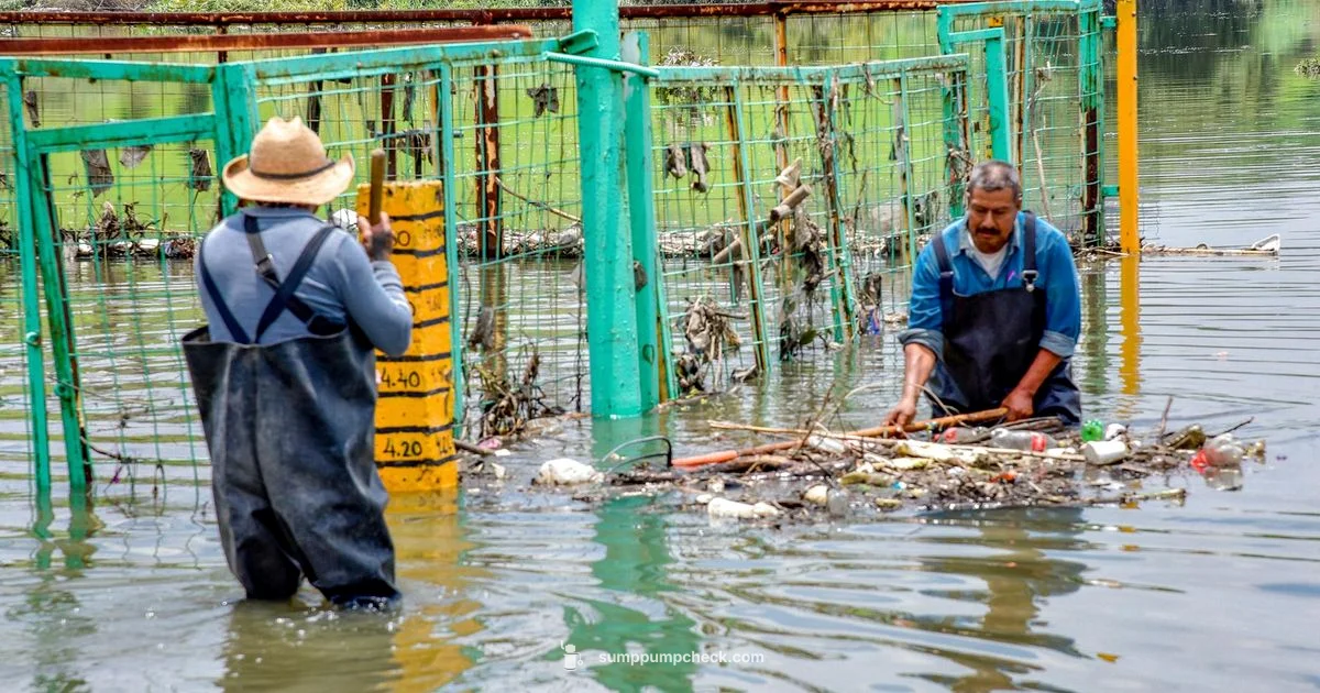 Basement Flood Cleanup - Sump Pump Check