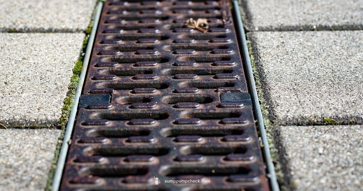 Storm Drain Connection Storm Drain Connection - Sump Pump Check