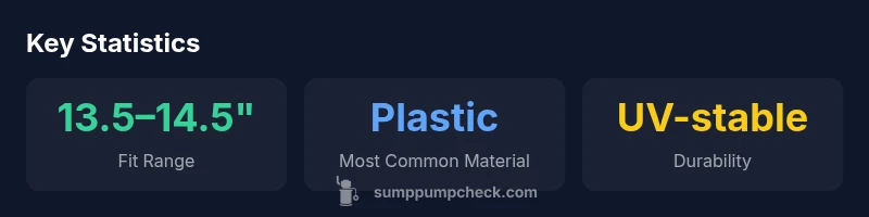 Stats infographic for 14 inch sump pump covers