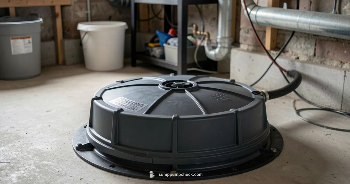 Radon Sump Cover - Sump Pump Check