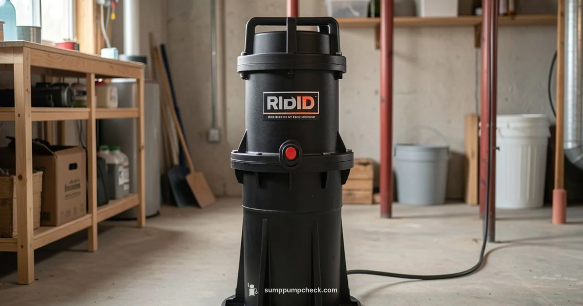 Ridgid pedestal sump pump - Sump Pump Check