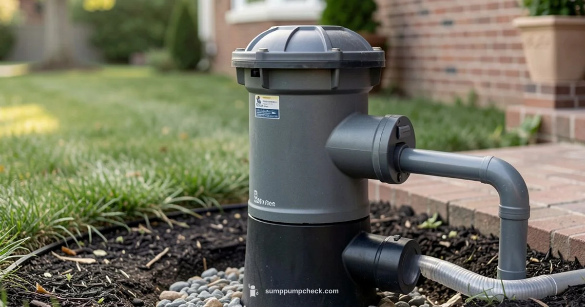 Discharge Outdoors Discharge Outdoors - Sump Pump Check