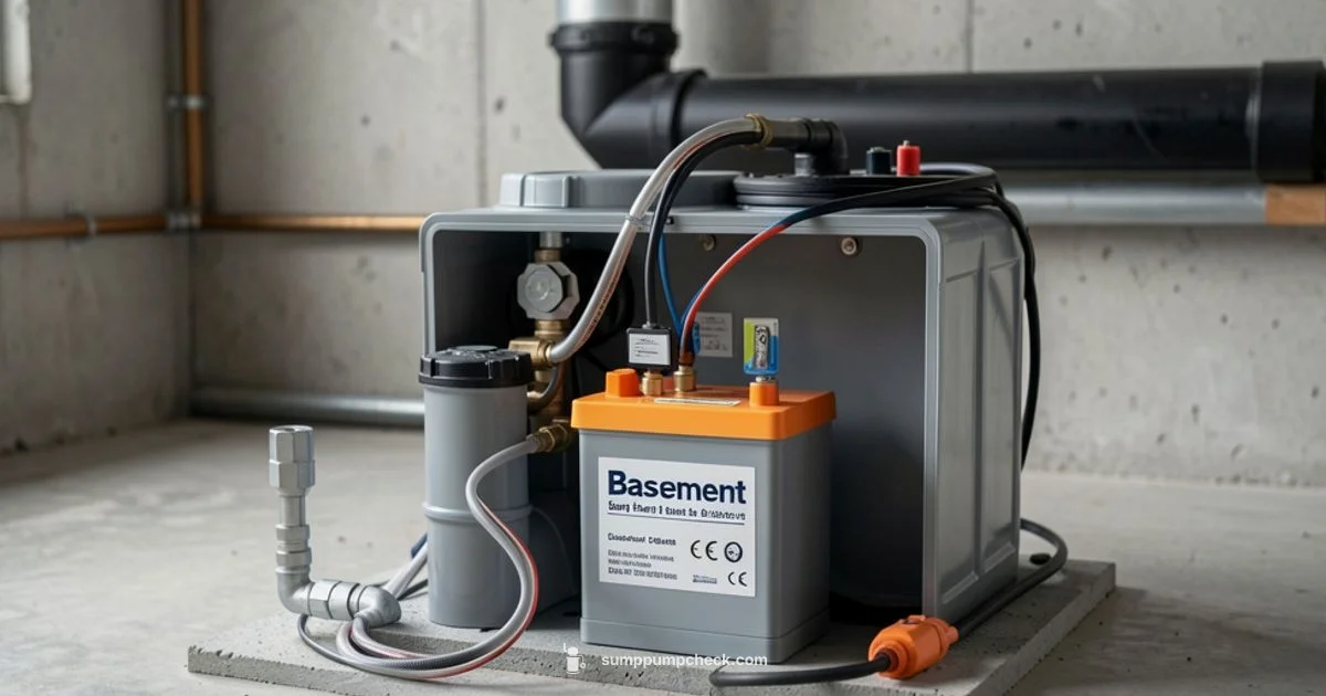 Backup Battery Setup - Sump Pump Check