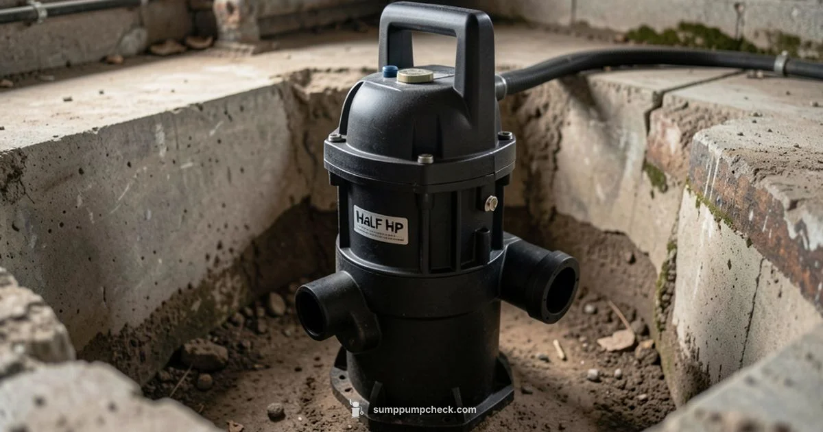 Half HP Sump Pump - Sump Pump Check