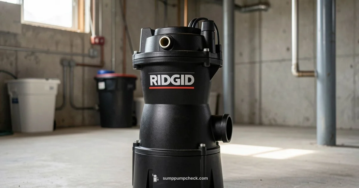 Ridgid Float Switch - Sump Pump Check