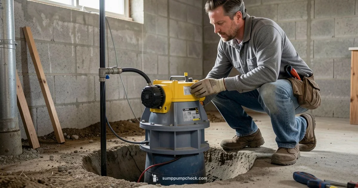 Backup Sump Pump Install Backup Sump Pump Install - Sump Pump Check