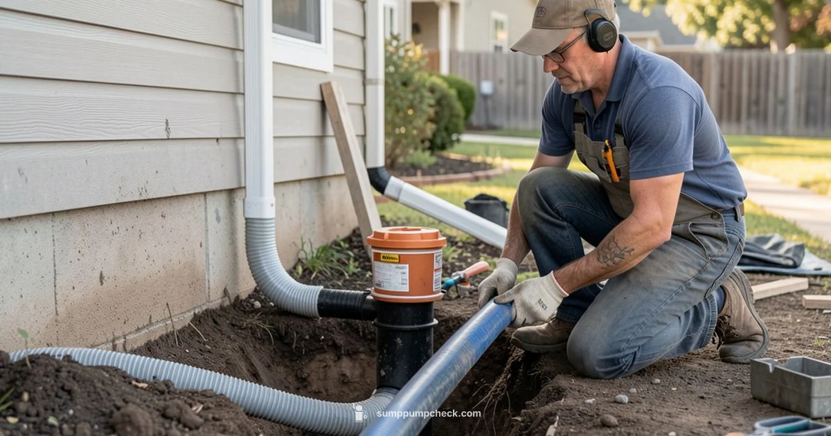 Discharge Line Repair - Sump Pump Check
