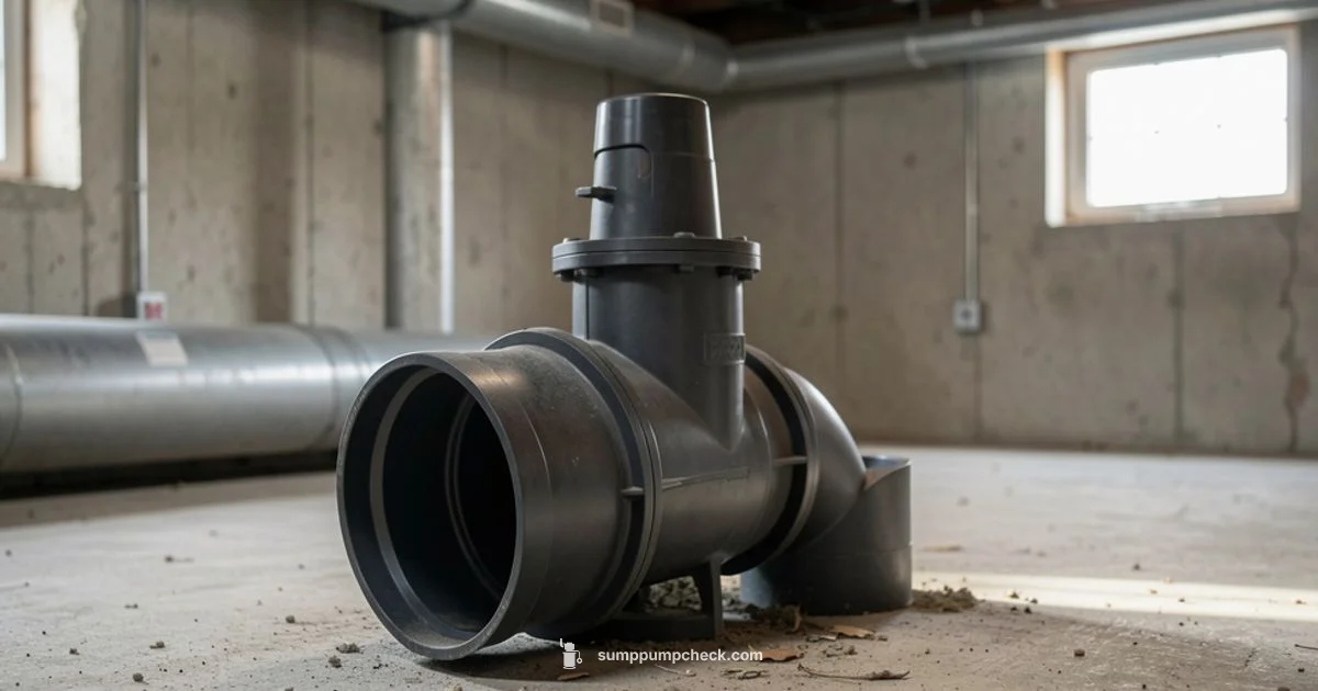 Discharge Pipe Removal - Sump Pump Check