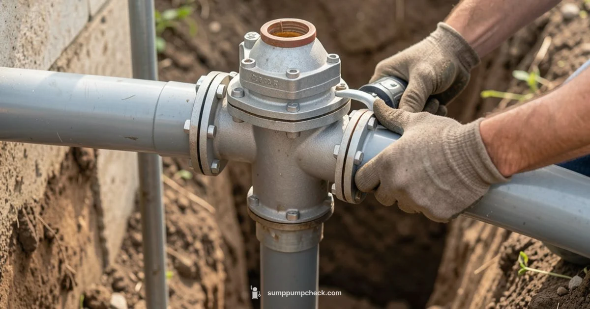 Sump Valve Setup - Sump Pump Check