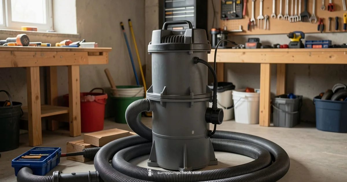 Sump Pump Hose Guide - Sump Pump Check