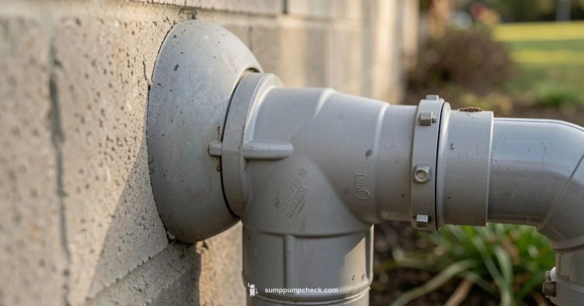 Find the Discharge Pipe Find the Discharge Pipe - Sump Pump Check