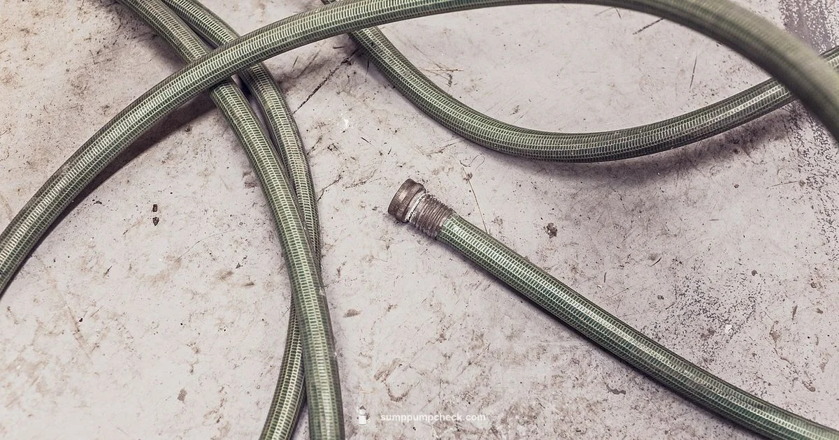 Garden Hose Adapter Setup - Sump Pump Check