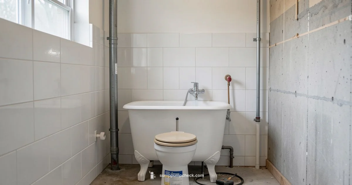 Basement Toilet Setup Basement Toilet Setup - Sump Pump Check