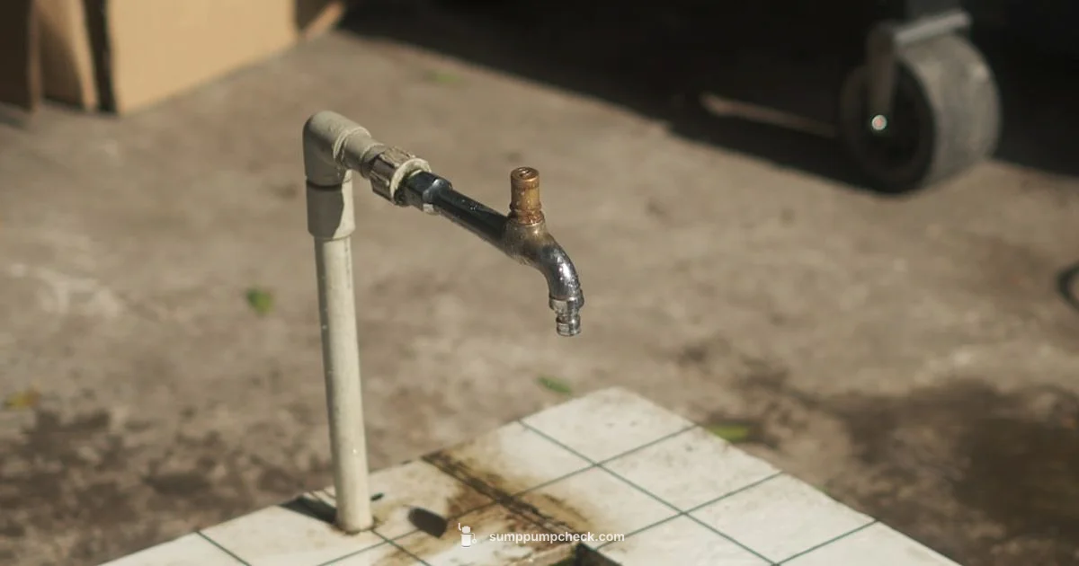 Exterior Sump Pipe - Sump Pump Check