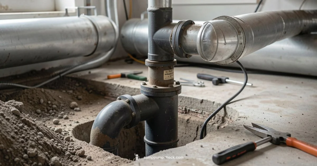 Discharge Pipe Fix Discharge Pipe Fix - Sump Pump Check