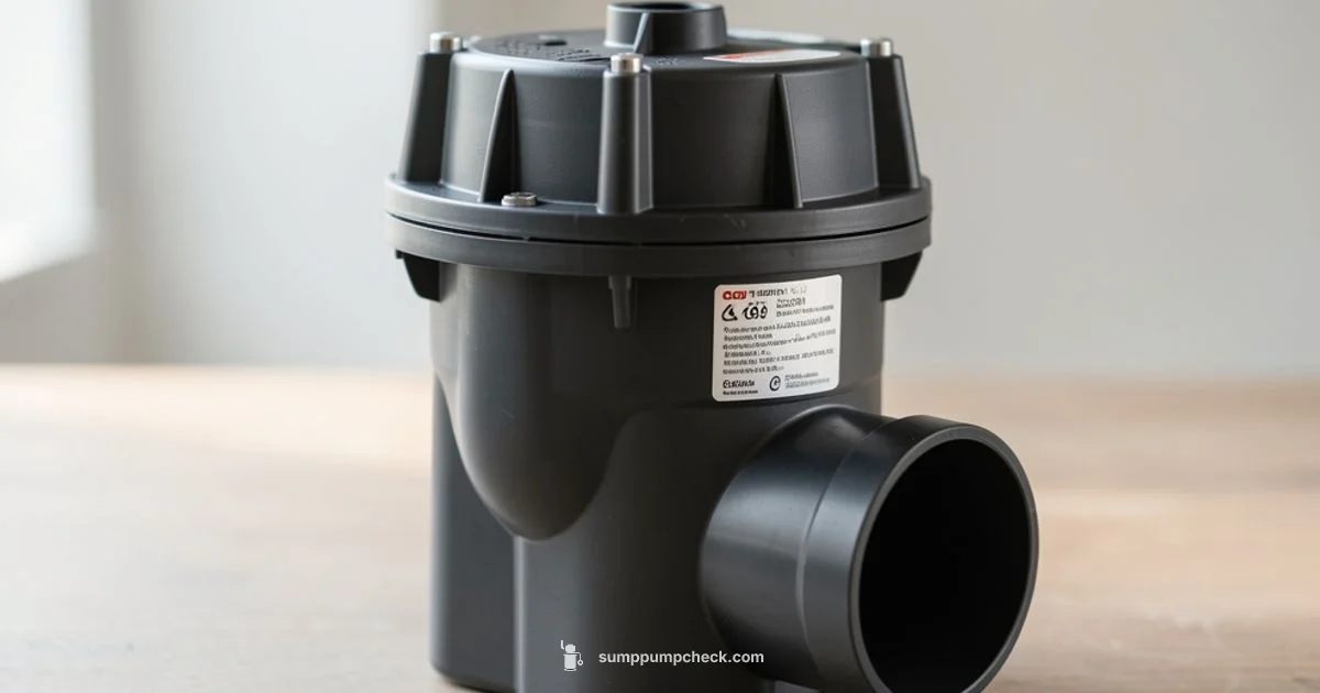 PVC Sizing Guide - Sump Pump Check