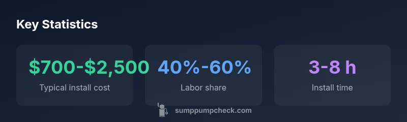 Key statistics about sump pump installation cost in 2026