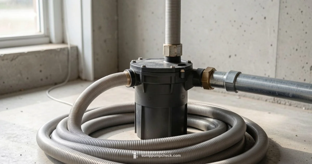 Discharge Hose Guide - Sump Pump Check