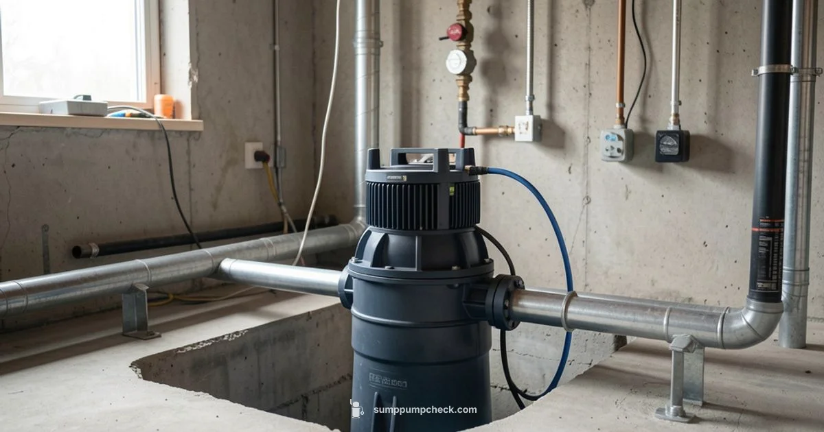 Basement Sump Plumbing - Sump Pump Check