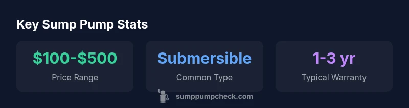 Stats infographic on sump pumps at Home Depot