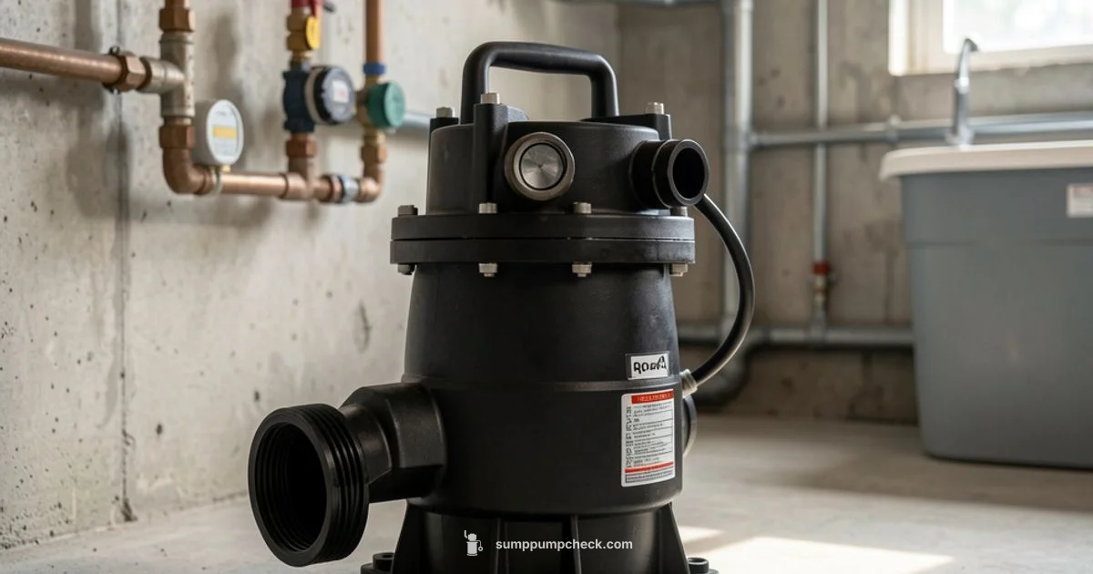 3 HP Sewage Pump 3 HP Sewage Pump - Sump Pump Check