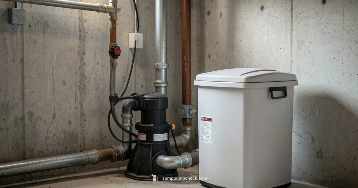 Discharge Sump Setup - Sump Pump Check