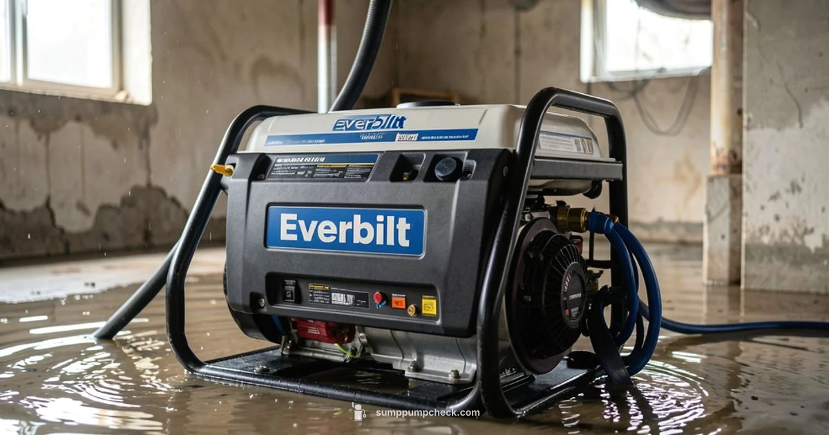 Portable Water Pump - Sump Pump Check