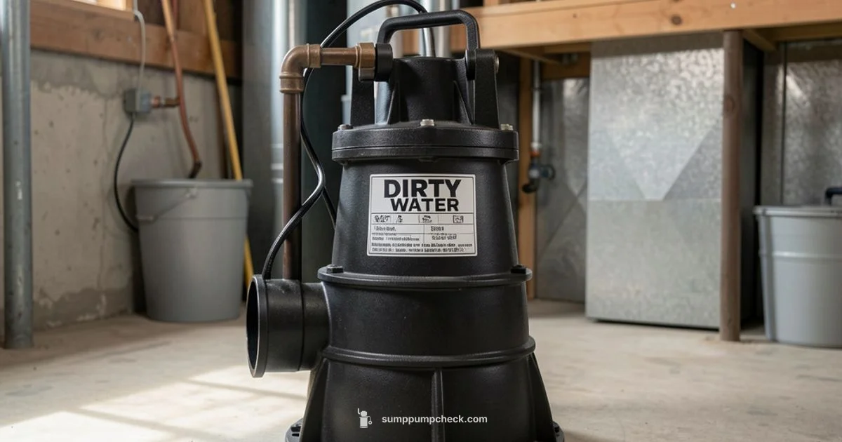 Dirty Water Sump Pump Guide - Sump Pump Check