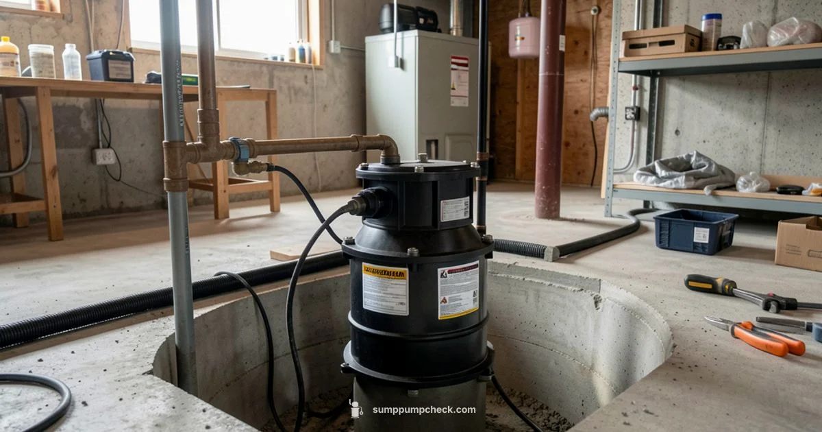 Sump Pump Setup Sump Pump Setup - Sump Pump Check