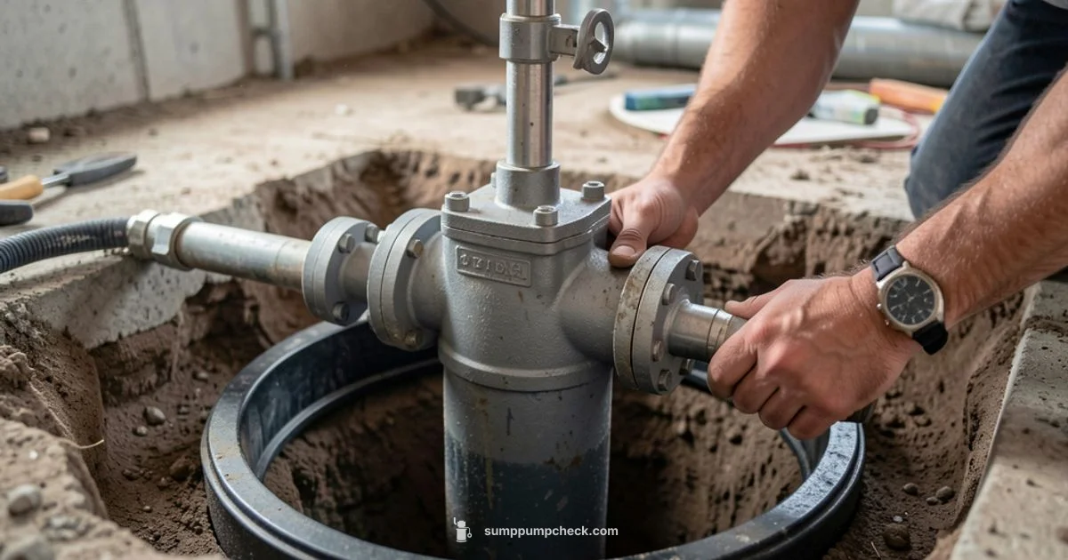Replace Check Valve - Sump Pump Check