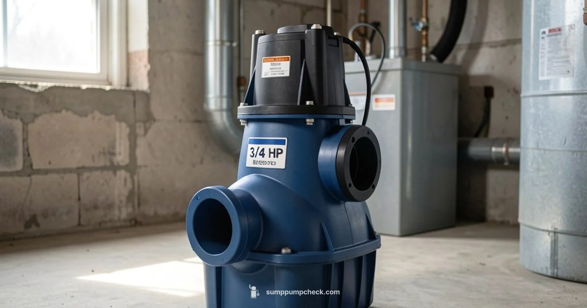 3/4 HP Sump Pump Guide - Sump Pump Check
